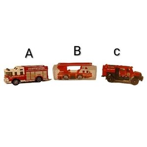 Red Fire Truck Toy Set